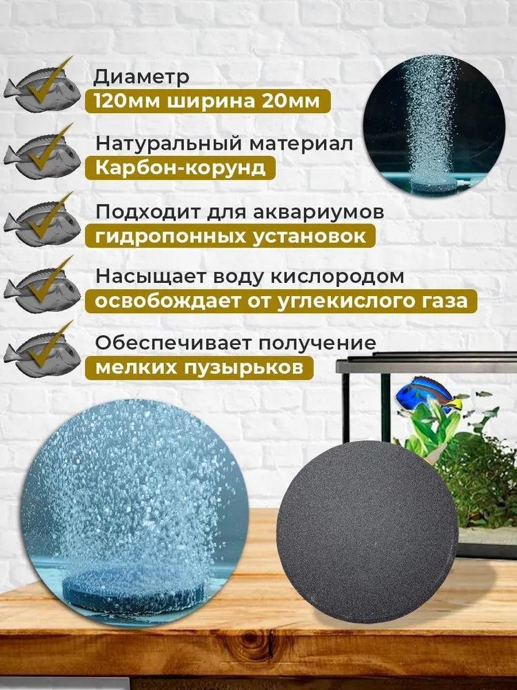 Распылитель воздуха корундовый диск 120мм (HA10120), вариант, фото 3