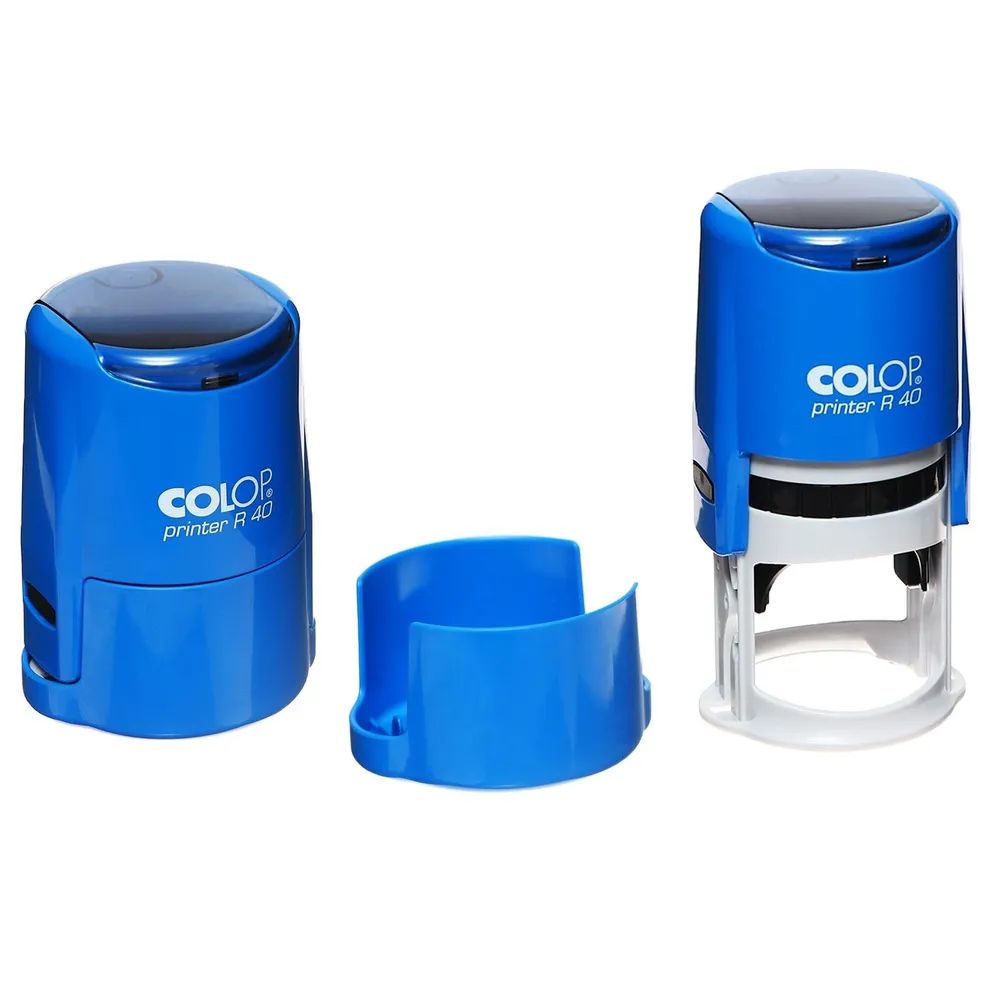 Colop Printer R40 автоматическая оснастка для печатей, диам. 41.5 мм, цвет СИНИЙ, синий, фото 3