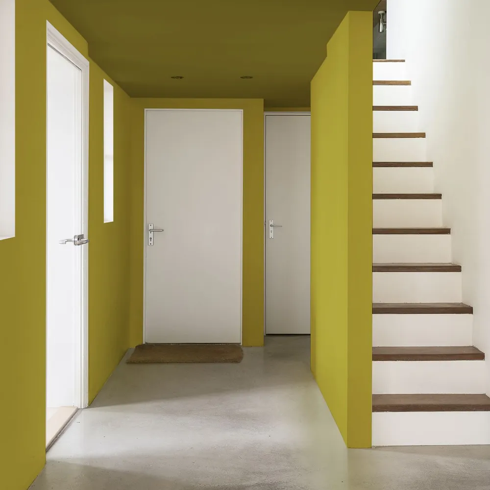 Краска колерованная на водной основе для стен и потолков моющаяся Luxium by Dulux Diamond Matt Алмазная Прочность матовая база BC 2.25 л (Готовый цвет: 65YY 27/444 - Товар под заказ), 2,25 л, фото 2
