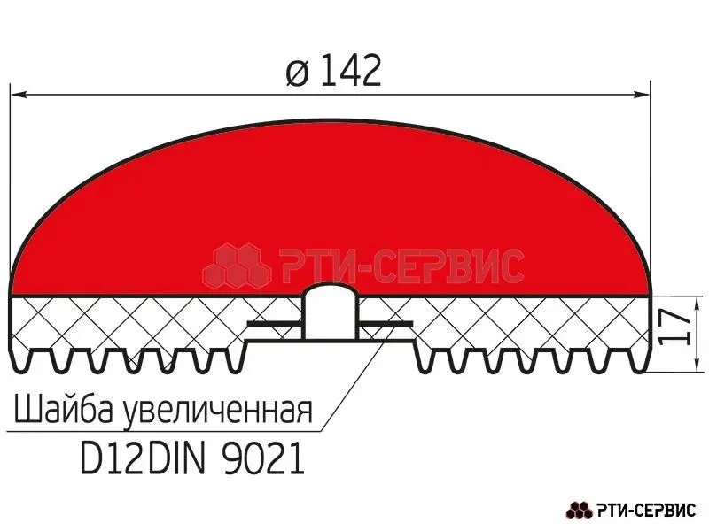 Насадка/накладка резиновая защитная на лапу подъемника "ОМА" max, вариант, фото 5