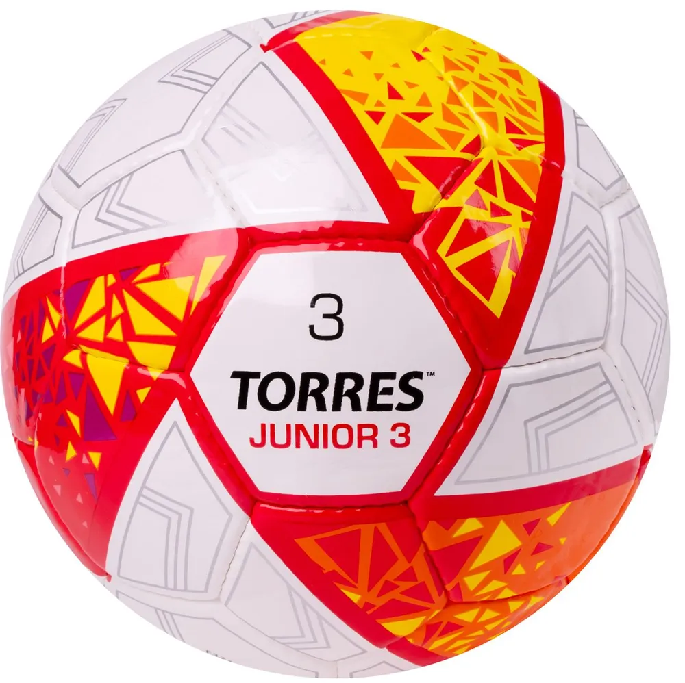 Мяч футбольный детский TORRES Junior-3 облегченный (300г), размер 3, F323803, 300 г, фото 4