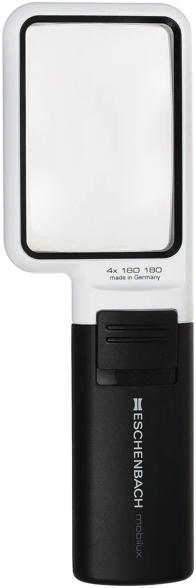  ручная с подсветкой для чтения Eschenbach mobilux LED, 75х50 мм, 4 .