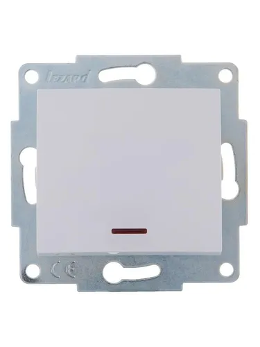 Lezard KARINA Белый Выключатель с подсветкой 707-0288-111 - 1 шт
