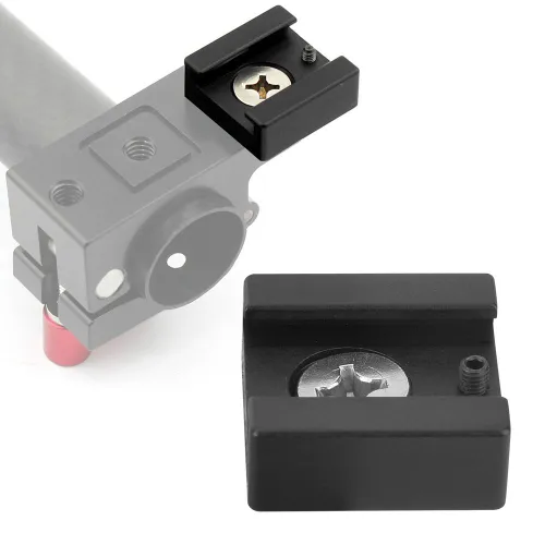 Адаптер с 1/4" винтом для крепления вспышки и микрофона на камеру, штатив или монопод