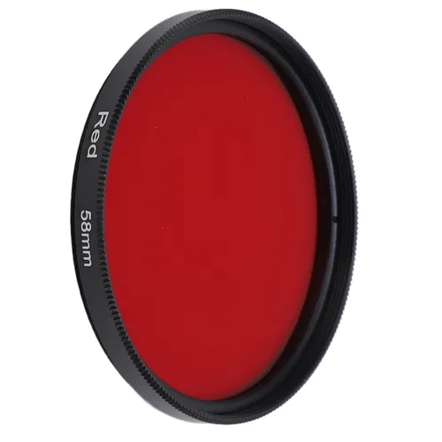 Красный фильтр для объектива 58mm - защита и креативные эффекты для Canon, Nikon, Sony, Fujifilm