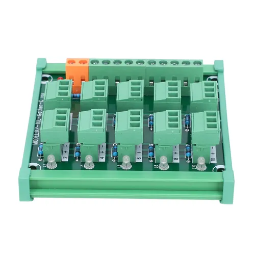 Клеммная колодка 10-канальная, 3-проводная, плата сбора данных, выход NPN/PNP, KP10LGtherC, монтаж н