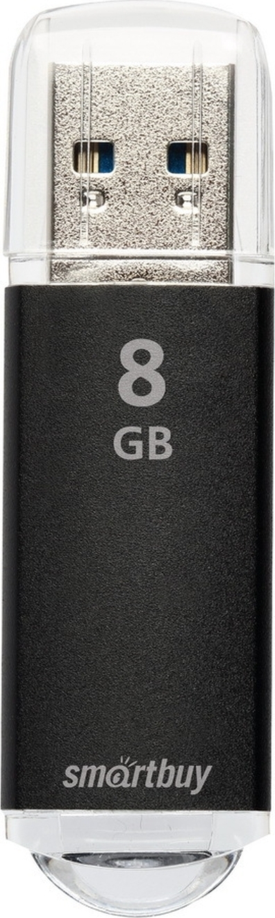 SmartBuy 8 ГБ USB-флеш-накопитель V-CUT (SB8GBVC-K), USB 2.0;USB Type-A, до 25 Мб/сек, Пластик, черный матовый