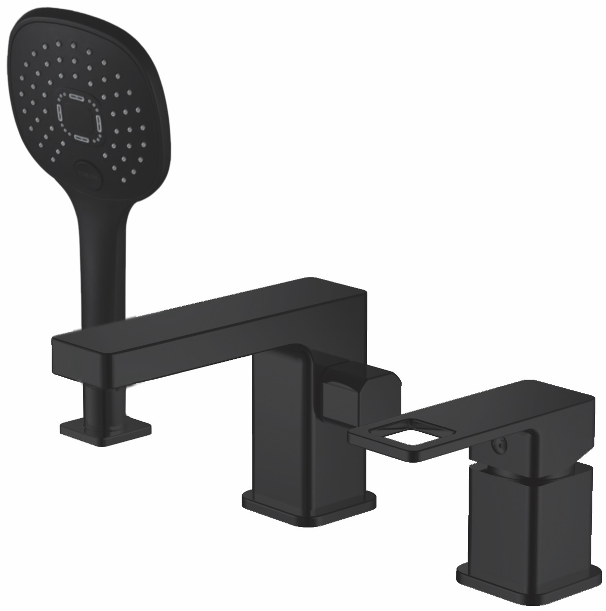 Haiba Смеситель на борт ванны HAIBA HB80615-7 черный — купить в Алматы