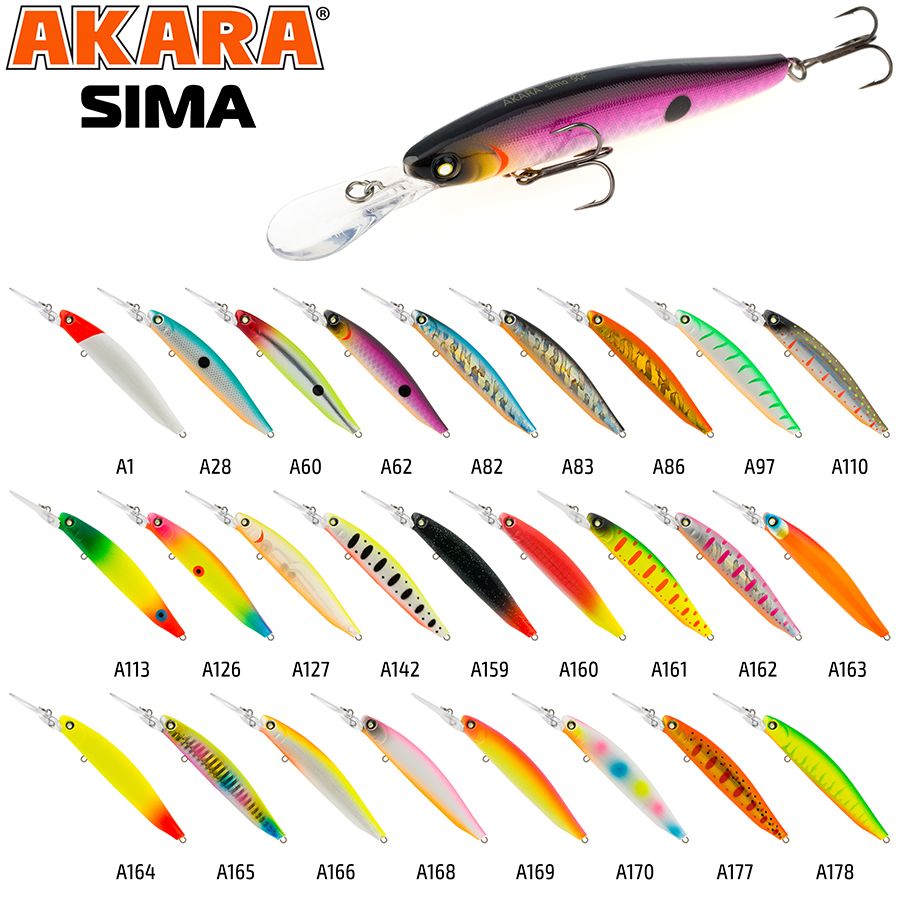 Воблер Akara Sima 90F 12 гр. (3/7 oz 3,5 in) A110