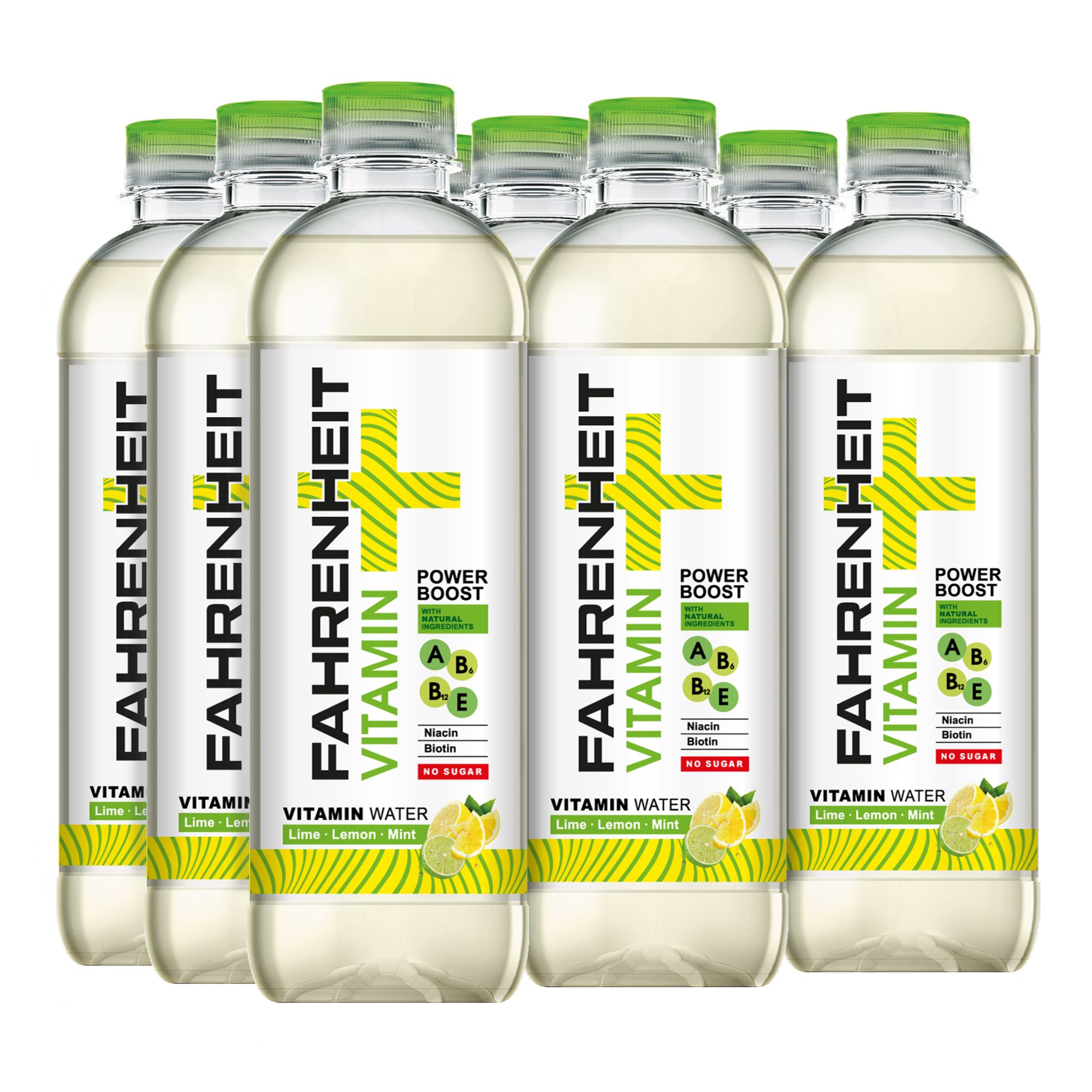 ВодаFahrenheitсовкусомлимона,лаймаимяты,обогащеновитаминами,0,5лх9бут