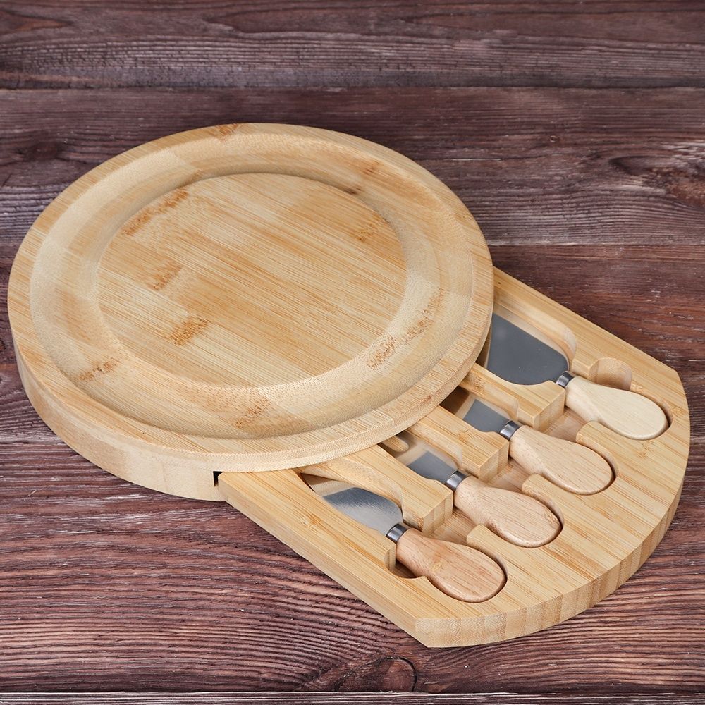 Набор для нарезки и подачи сыра, доска сервировочная с ножами для сыра 3 шт, вилка 1 шт, 25,5 см Набор для нарезки и подачи сыра, доска сервировочная с ножами для сыра 3 шт, вилка 1 шт, 25,5 см