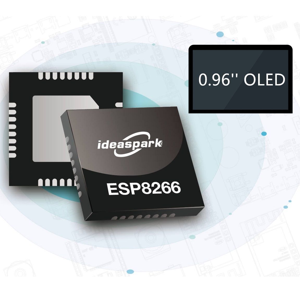 ideaspark ESP8266 NodeMCU Плата разработки с 0,96-дюймовым OLED ...