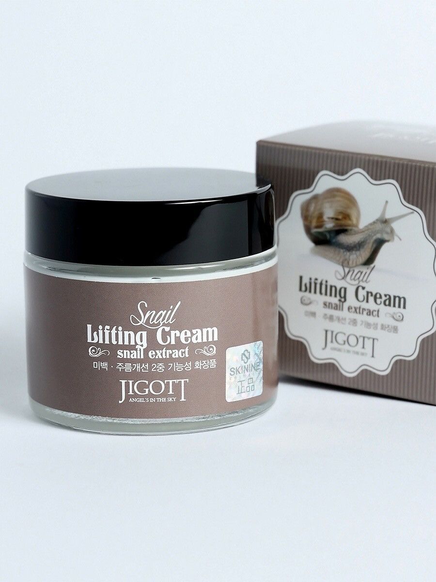 JIGOTT SNAIL LIFTING Лифтинг-крем для лица с муцином улитки, 70 мл ...