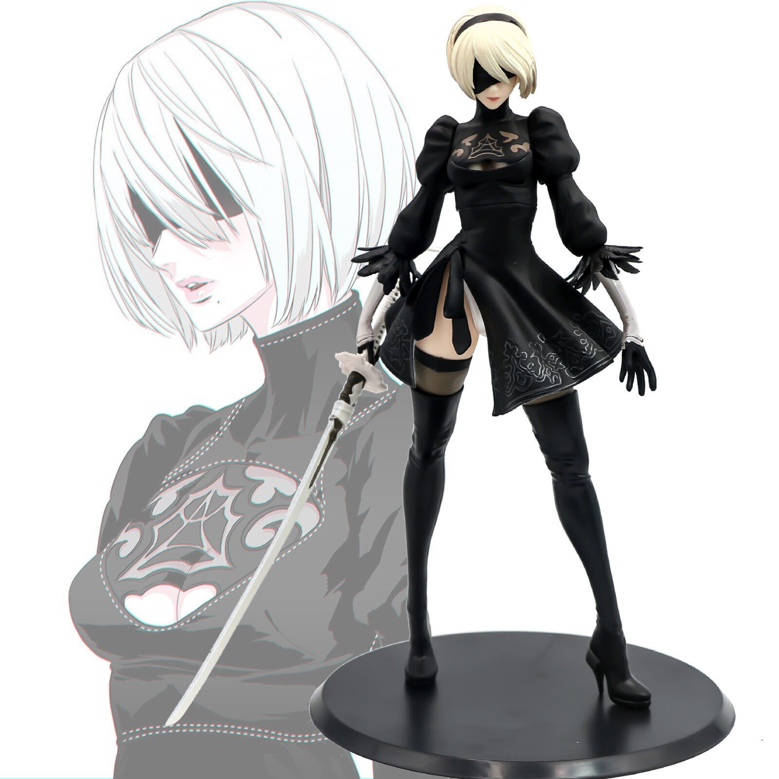 Фигурка Ниер: Автомата / YoRHa No. 2 Type B NieR: Automata 2B (28см ...