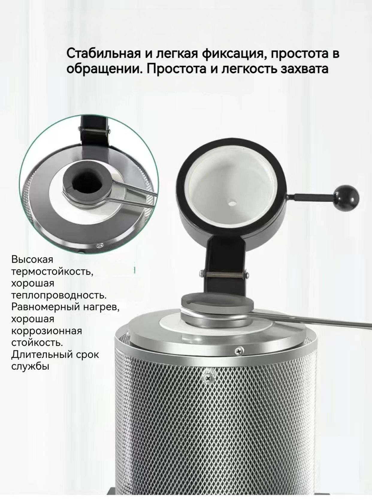 Печь для плавки металла, тигель графитовый 3 кг, индукционная печь для ...