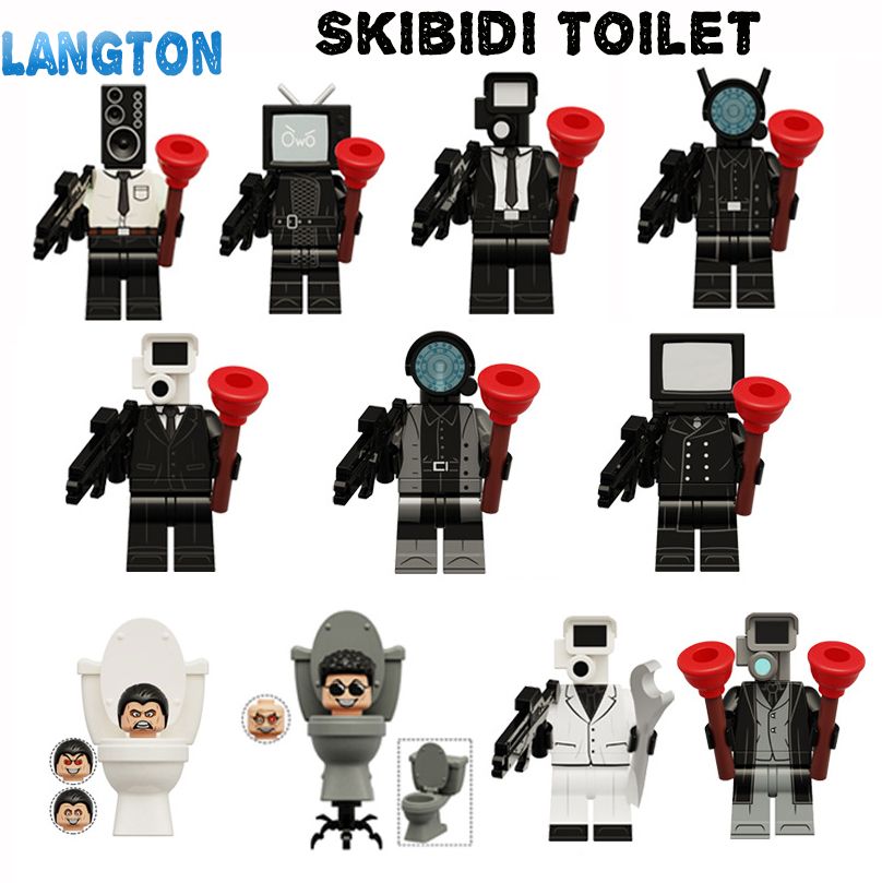 Аниме фигурок минифигурки Скибиди туалет / Skibidi Toilet/ 11 шт