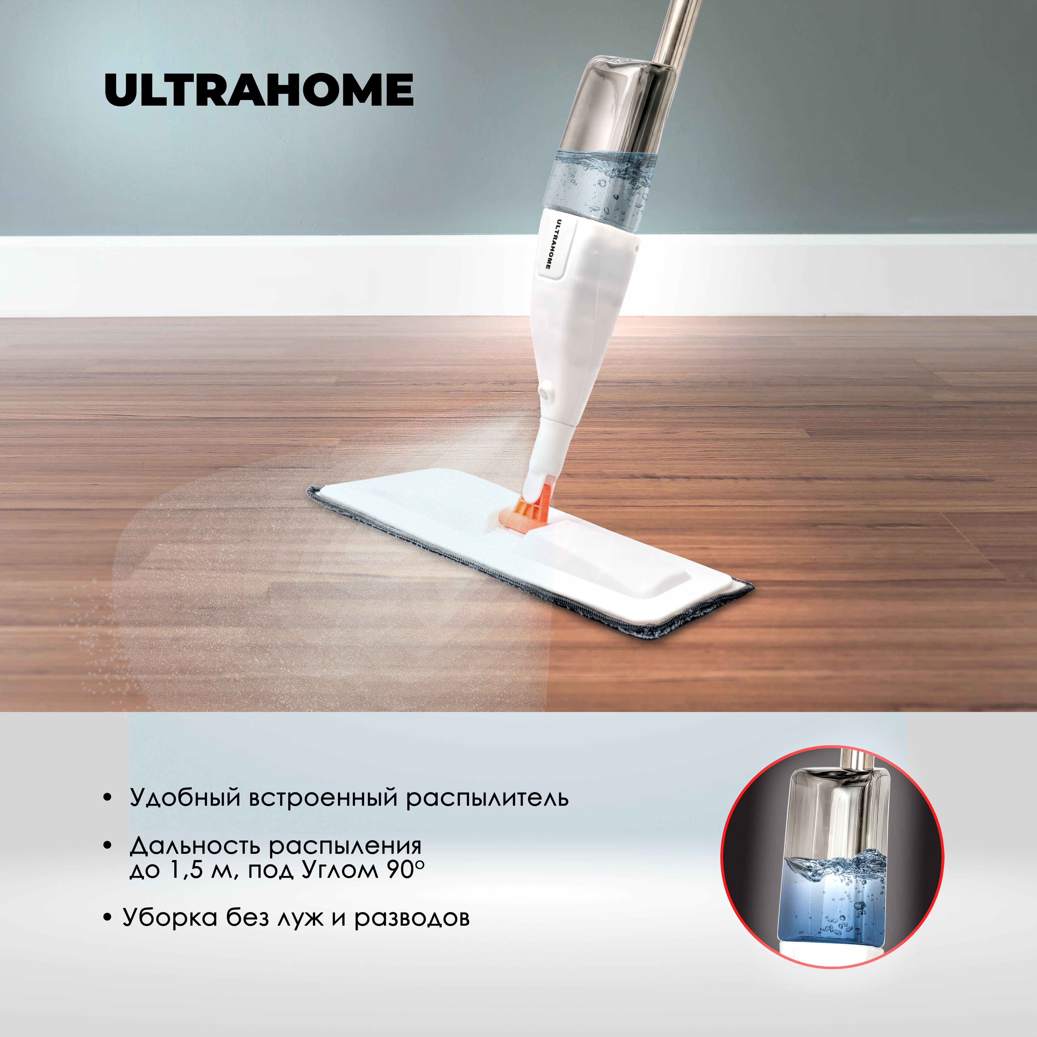 Швабра ULTRAHOME, 117 см - купить по низким ценам в интернет-магазине OZON  (1325074765)