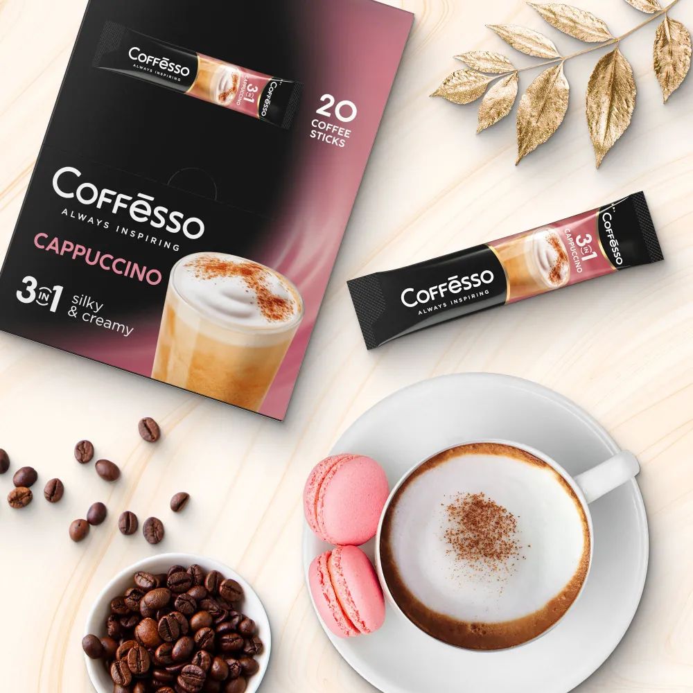 Кофейный напиток со вкусом капучино Coffesso "Кофе растворимый ...