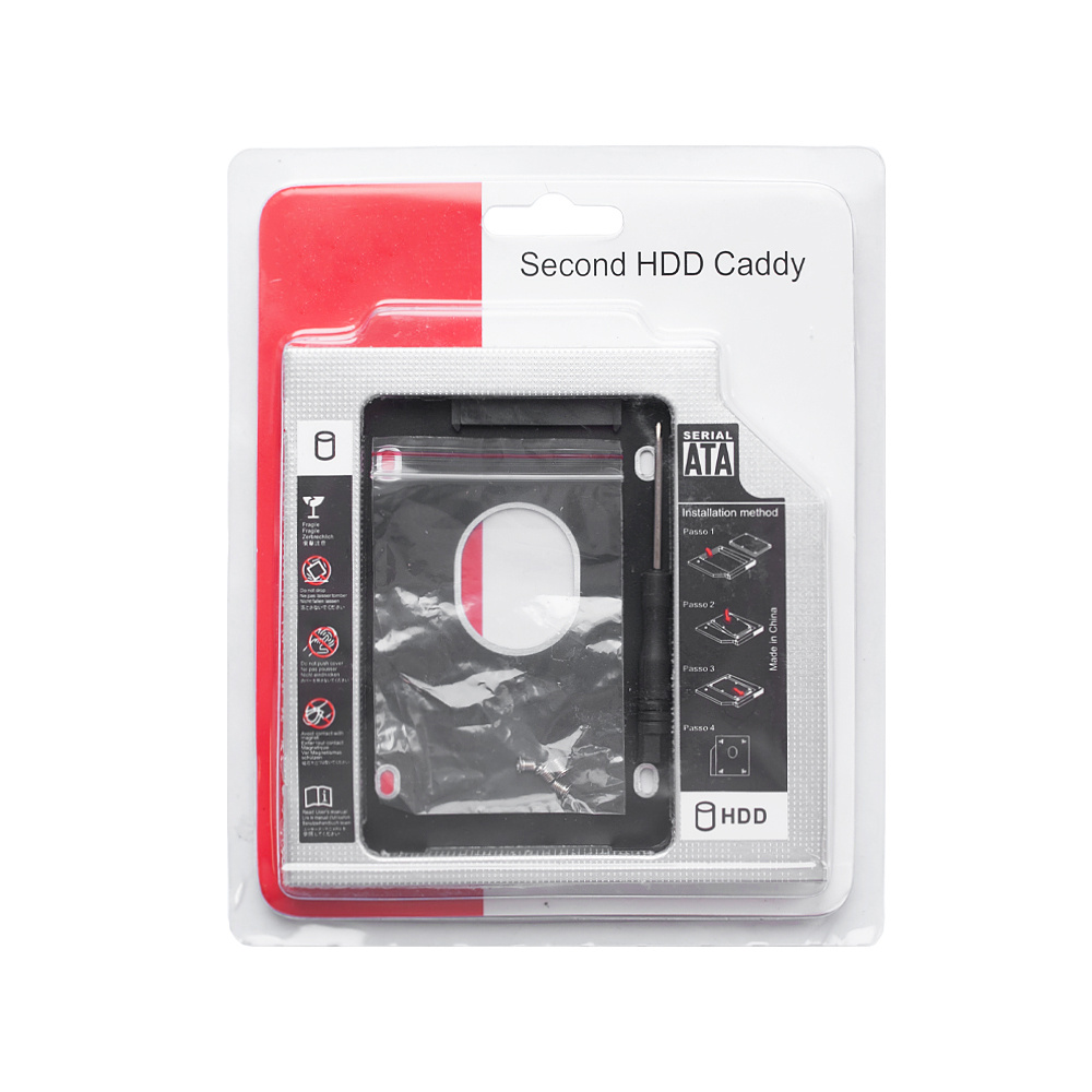 Переходник (салазка) для дополнительного HDD/SSD в отсек ноутбука CD ...