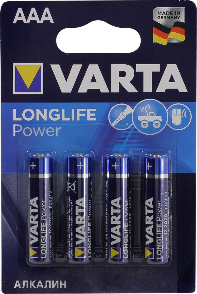 Варта групп. Varta AAA. Батарейка ААА. Размер батарейки ААА. Батарейка Varta Longlife 4903 8+4.