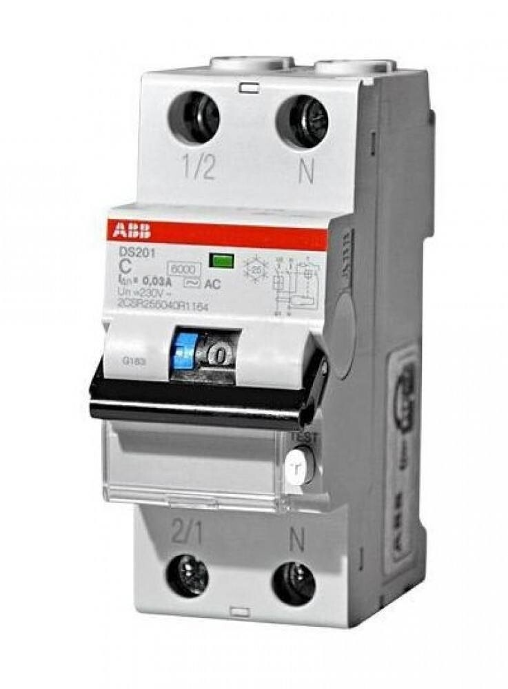 Дифференциальный автомат ABB (АВДT) DS201 AC 25A 30мА 2CSR255040R1254 ...