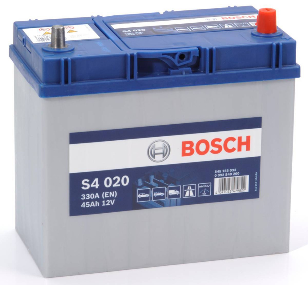 Аккумулятор автомобильный Bosch S4 020 купить по выгодной цене в  интернет-магазине OZON (182786959)