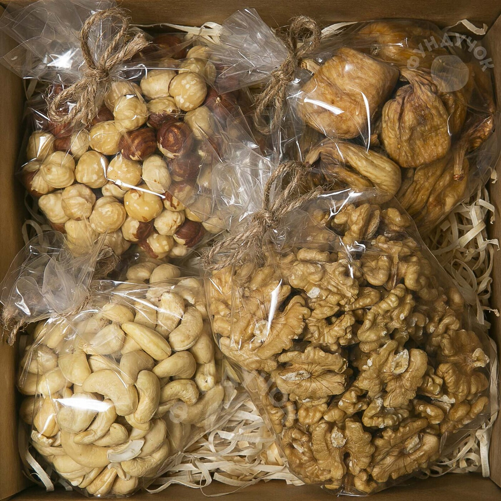 Подарочный набор орехов и сухофруктов ФУНДУЧОК № 35 (1 кг.)  #1