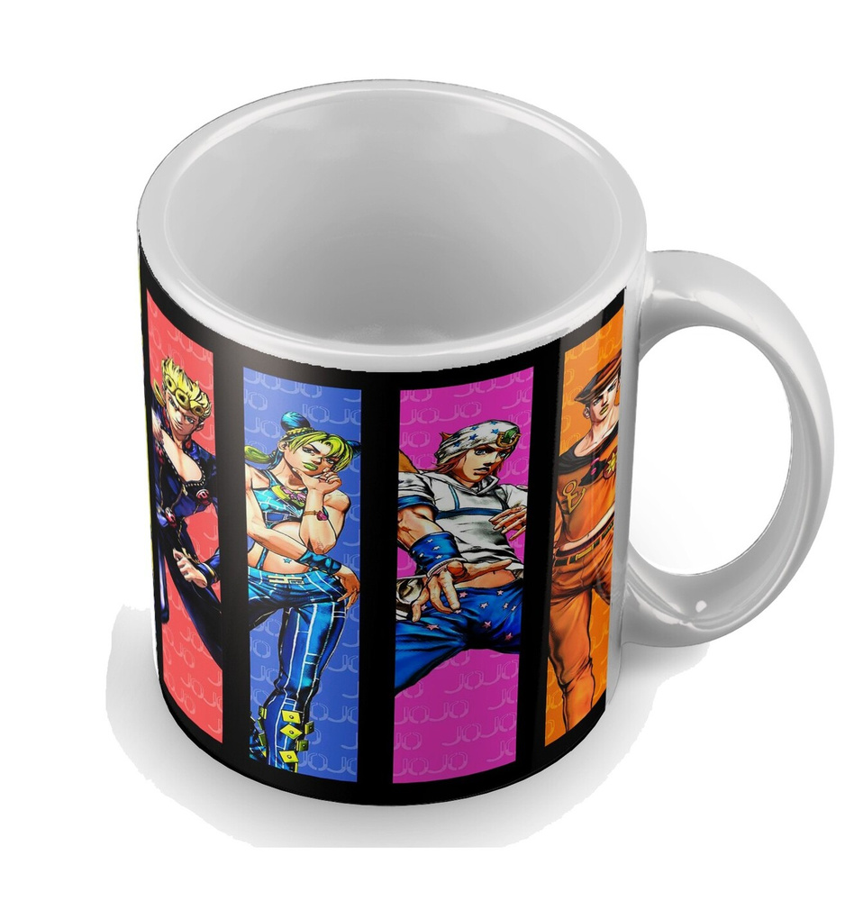 Кружка "джо джо (JoJo's Bizarre Adventure, жо жо, аниме, референс, ) -1 ...