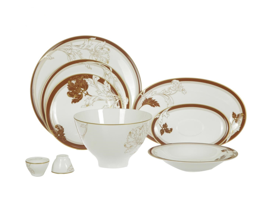 Сервиз столовый Мария Браун на 6 персон, костяной фарфор - купить с ...