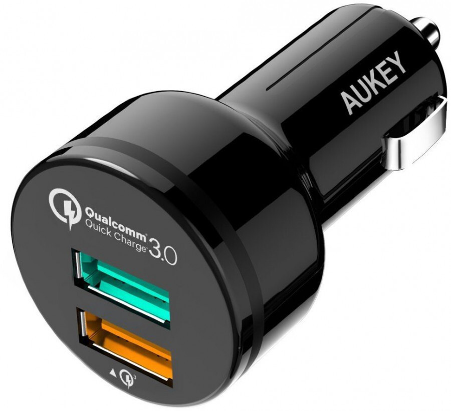 Купить автомобильное зарядное для телефона. Автомобильная зарядка Aukey cc-t8. Зарядное устройство Aukey 3.0 USB. Зарядка quick charge 3.0. Qualcomm quick charge 3.0.