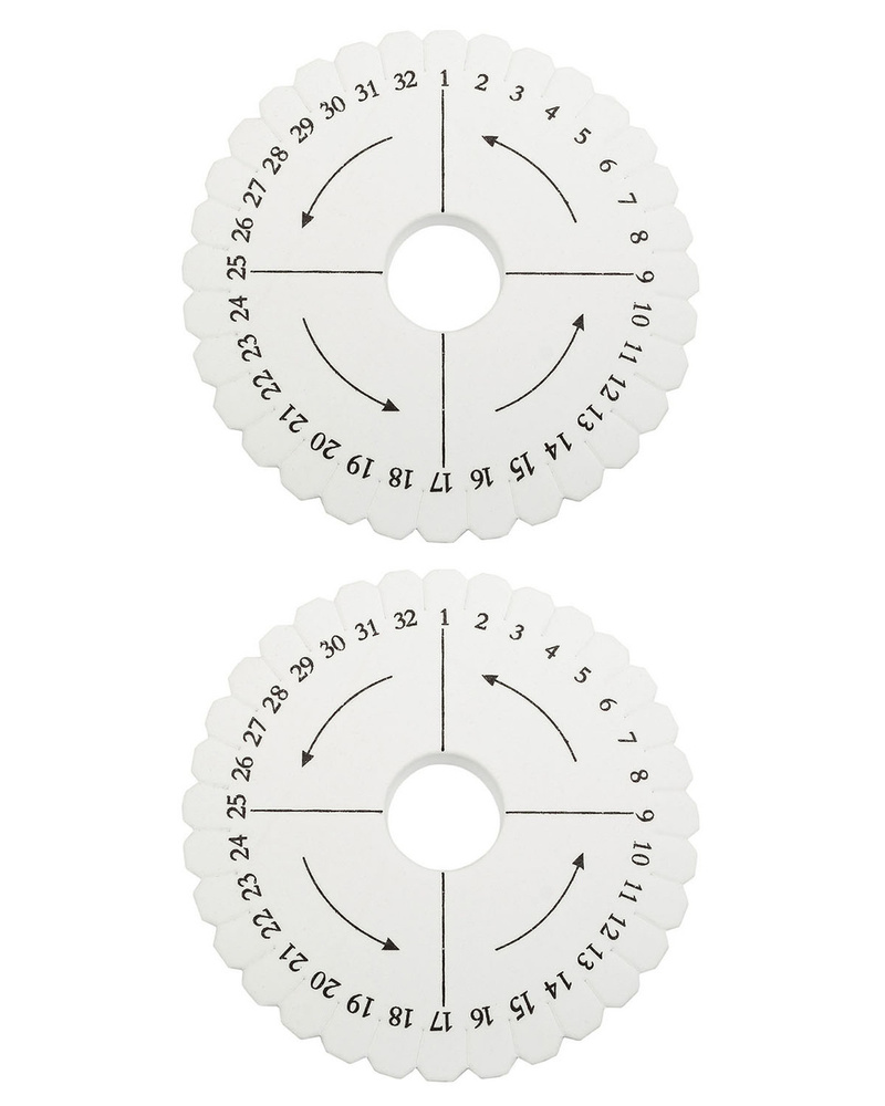 Кумихимо диск - инструмент для работы в японской технике кумихимо, 10,8х1  см, Китай, в наборе 2 штуки - купить с доставкой по выгодным ценам в  интернет-магазине OZON (263091953)