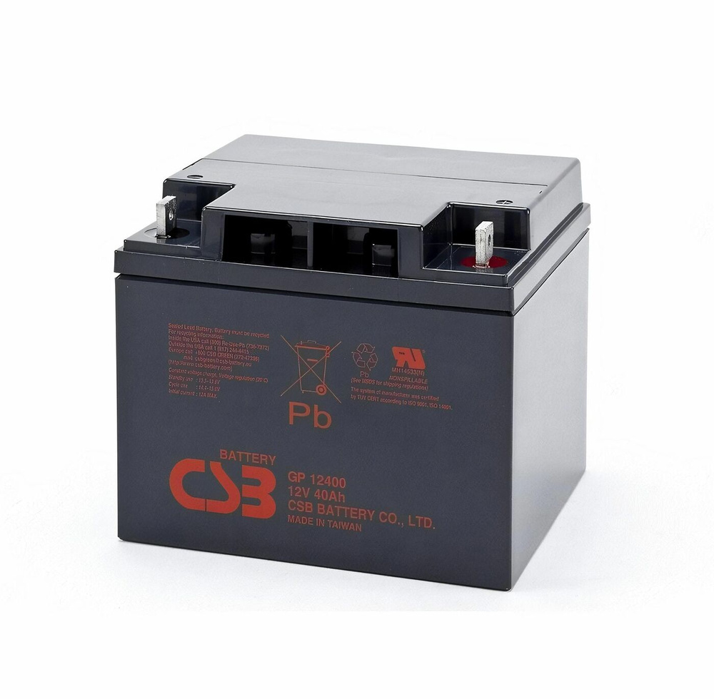 Аккумуляторная батарея CSB GP 12400 (12V 40Ah) - купить с доставкой по ...