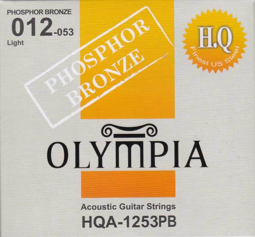 Струны для акустической гитары Olympia HQA1253PB Phosphor Bronze Light 12-53  #1