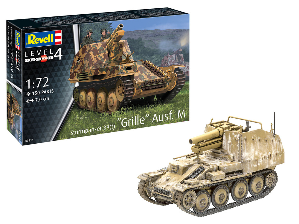 Немецкая самоходная артиллерийская установка 38(t) Grille Ausf. M, Revell, 03315  #1