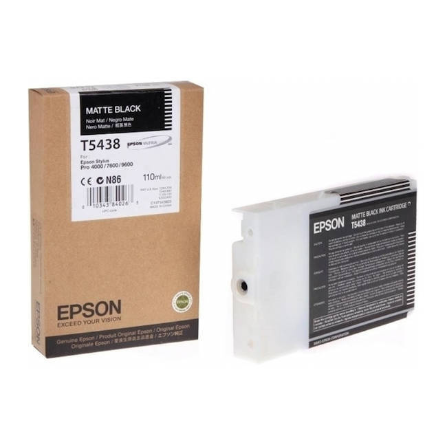 Картридж Epson C13T543800, матовый черный #1