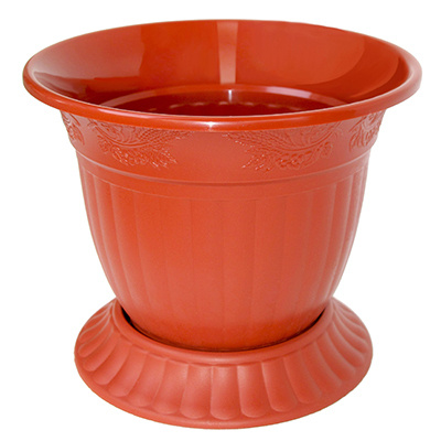 Кашпо Милих пластик, терракотовый, 14 см х 32 см, 10 л, 1 шт - купить с ...