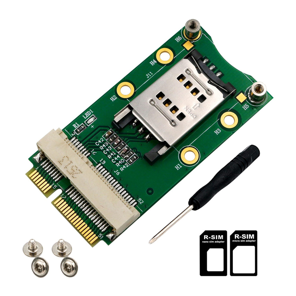 Адаптер PCI-E со слотом для SIM-карты для модуля 3G 4G для настольного ...