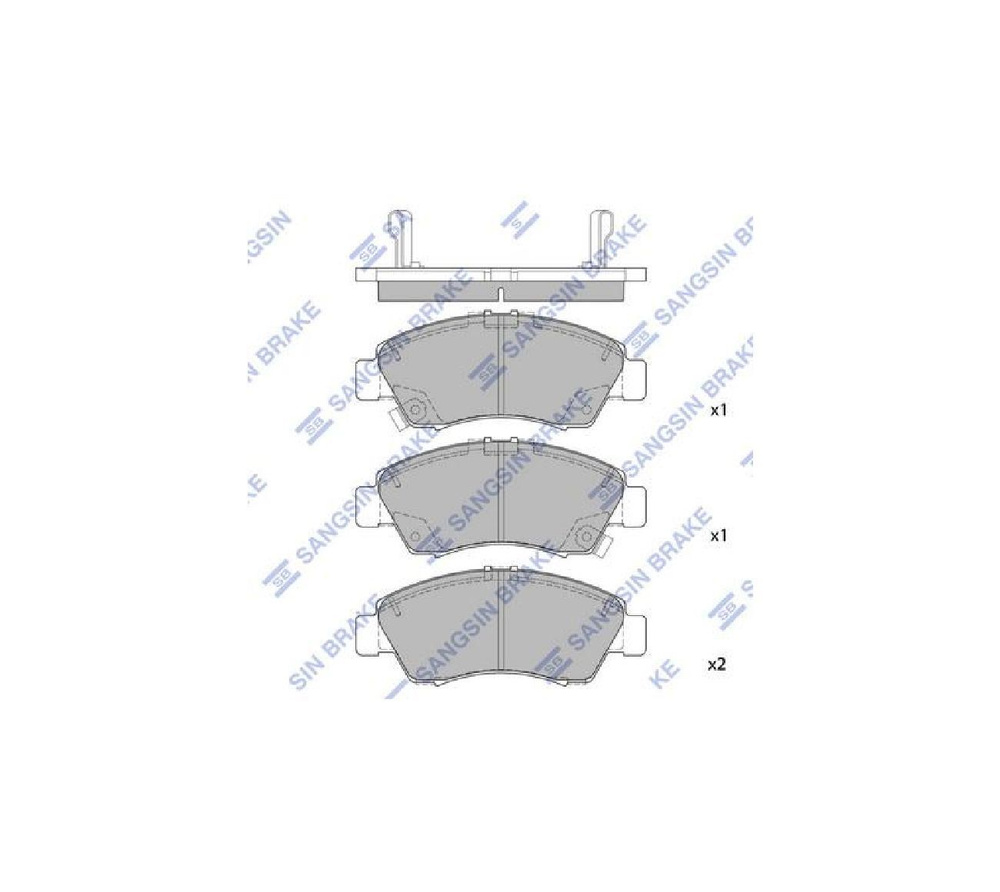 Колодки тормозные Sangsin Brake SP2032A Передние - купить по низким ценам в  интернет-магазине OZON (661598741)