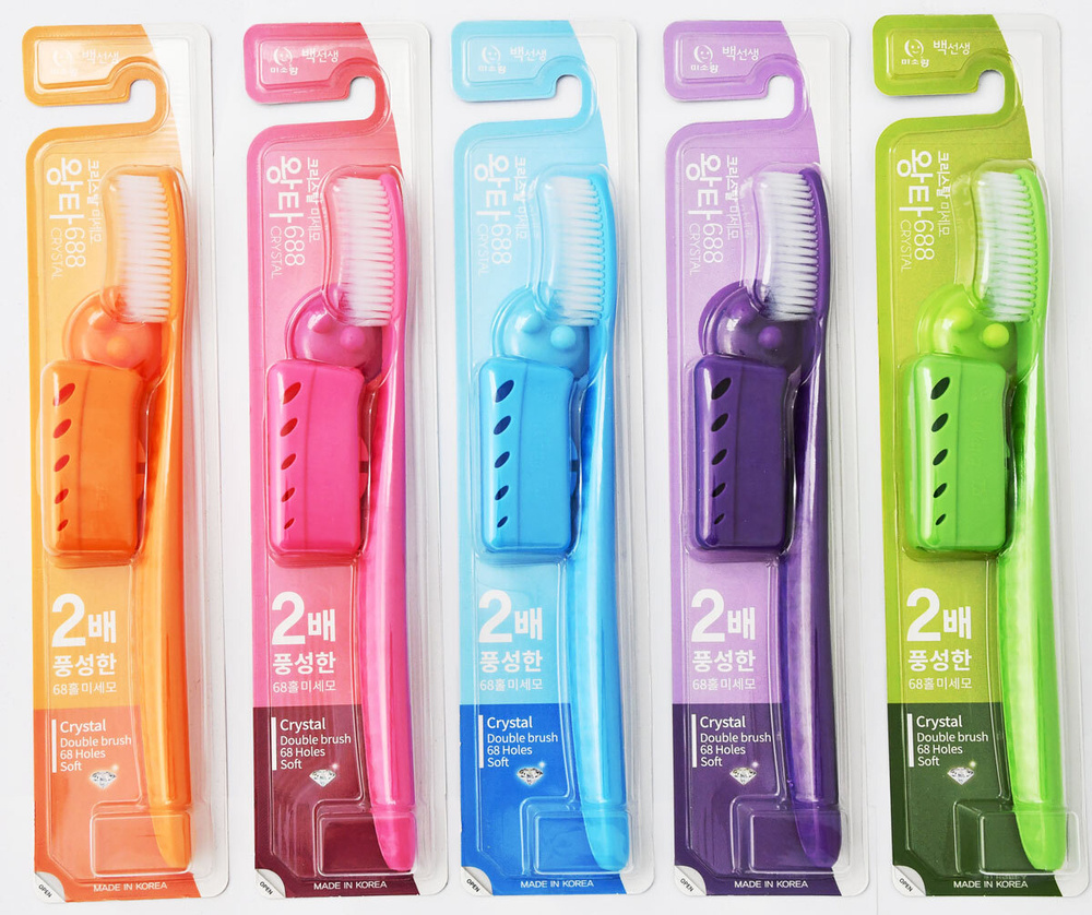 Увеличенная зубная щетка классическая Misorang Toothbrush Crystal Wang ...