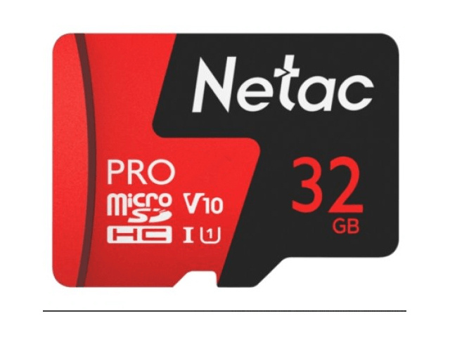 Карта памяти 32Gb - Netac P500 Extreme Pro MicroSDHC Class 10 A1 V10 NT02P500PRO-032G-S (Оригинальная!) #1