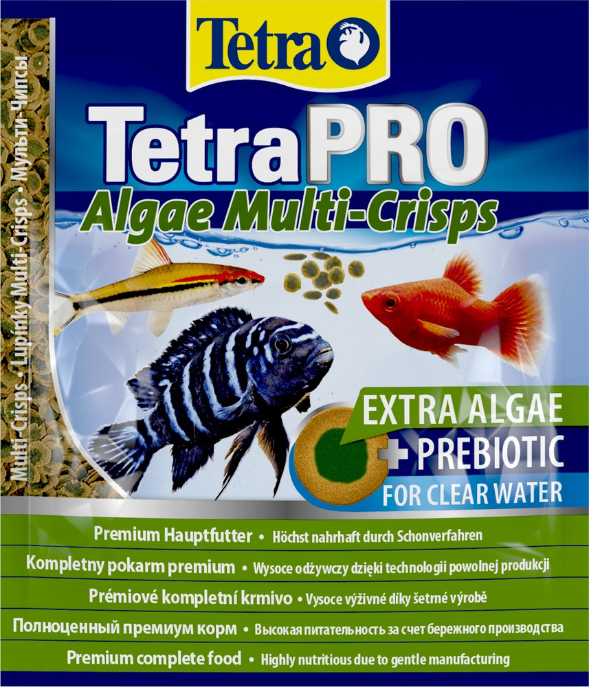 Tetra TetraPro Algae Multi-Crisps корм для всех видов рыб в чипсах, 12 г #1