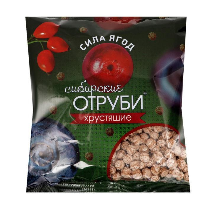 Сибирские отруби "Сила ягод", хрустящие, 100 г #1