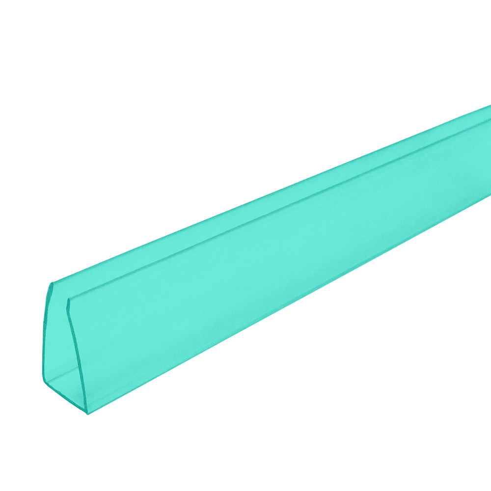 Профиль торцевой Novattro для поликарбоната 4мм (длина - 1050мм) 2 шт, зеленый  #1