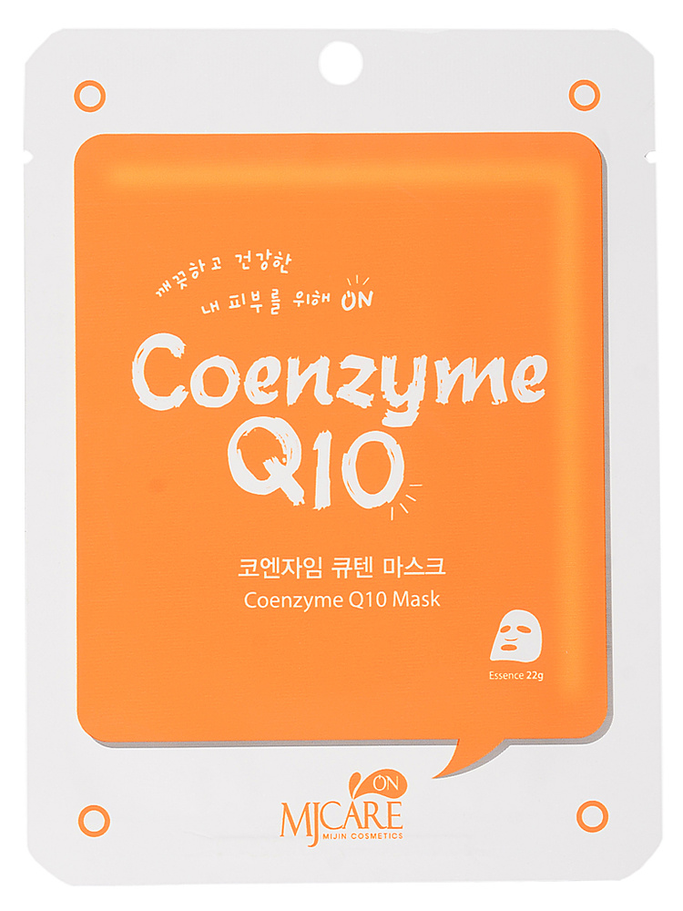 MIJIN Маска тканевая д/лица с коэнзимом MJ on Coenzyme Q10 mask pack 22гр  #1