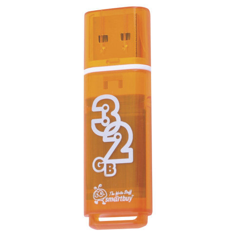 USB флешка 32Gb SmartBuy Glossy orange USB 2.0 #1