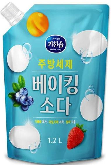 Mukunghwa Kitchen Soap Baking Soda Средство для мытья посуды, овощей, фруктов и кухонной утвари с пищевой #1