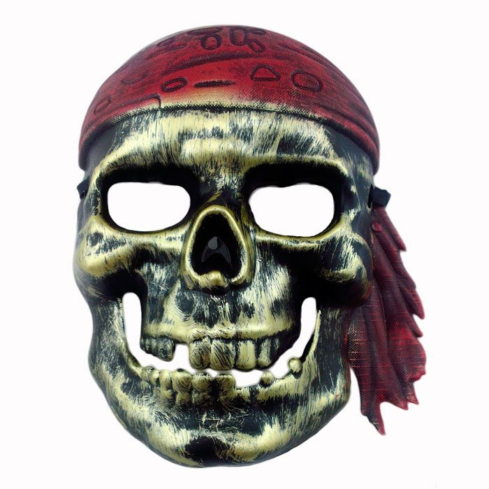 Маска "Пират", золотой череп #1