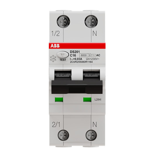 Автоматический выключатель дифференциального тока ABB DS201 C16 AC30 2CSR255080R1164  #1