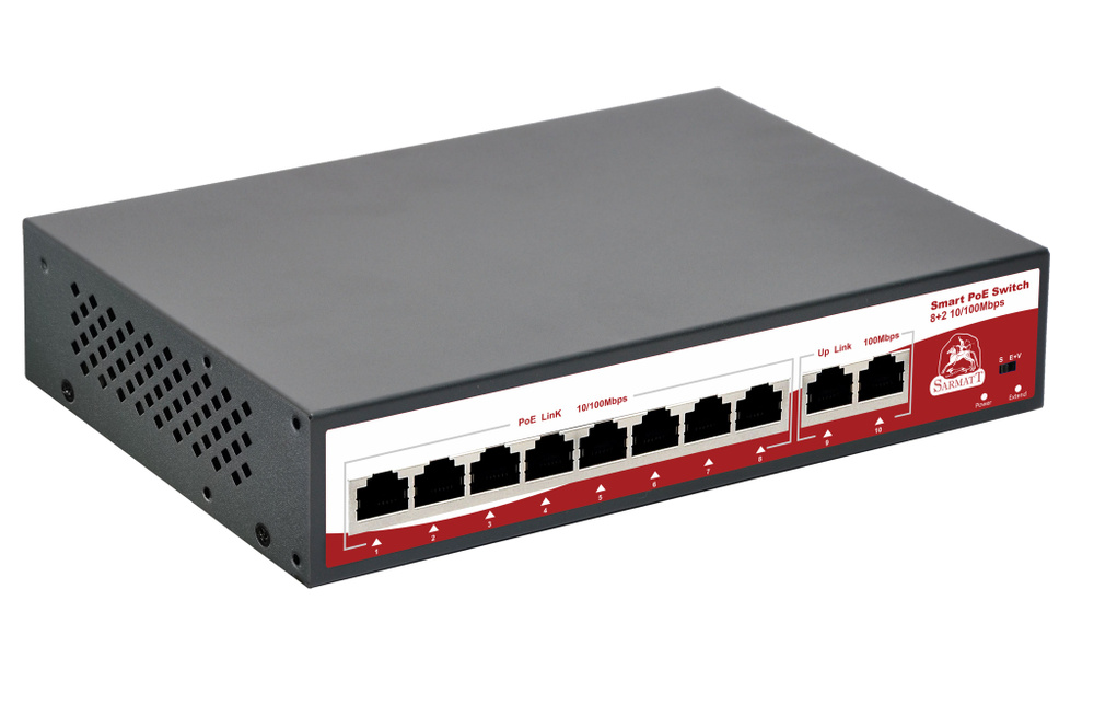 Коммутатор Sarmatt SR-PS0820FBL - купить по выгодной цене в интернет ...