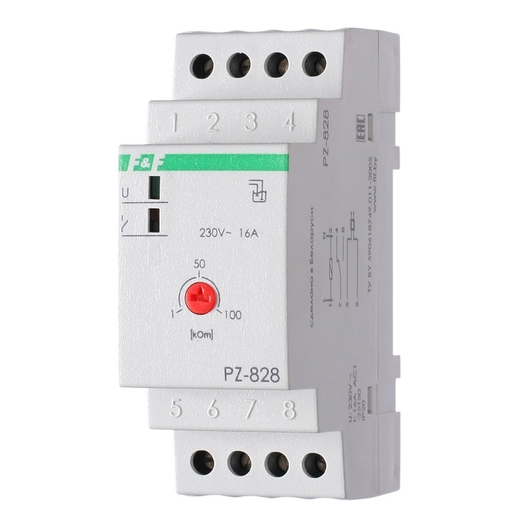 Реле контроля уровня жидкости PZ-828 одноуровневое, без зонда, F&F ...